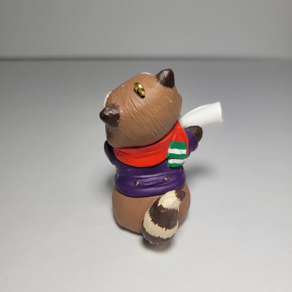 Hallmark Racoon Message in a Bottle Christmas Ornament - Vintage 1994 - Picture 2 of 4